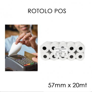 ROTOLI TERMICI POS 57x20 10pz