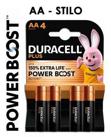 BATT. PLUS MN1500 STILO BOOST 4x 1,5v DURACELL 20pz