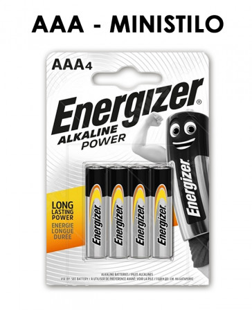 BATT. ENERGIZER MINISTILO 4x 1,5v 12pz ALK. POWER