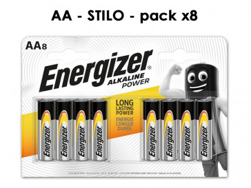 BATT. ENERGIZER STILO 8x 1,5v 12pz ALK. POWER