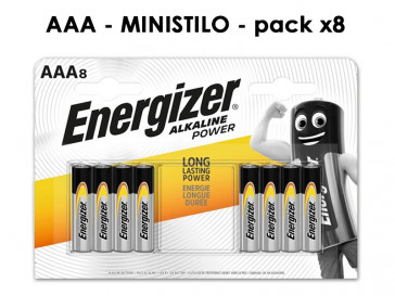 BATT. ENERGIZER MINISTILO 8x 1,5v 12pz ALK. POWER