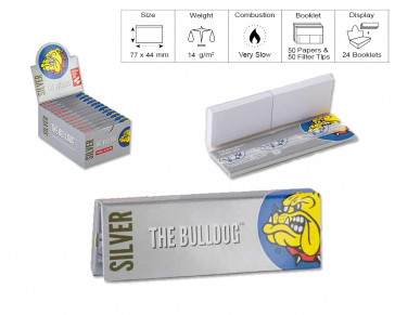 THE BULLDOG CARTINA 1.1/4 SILVER +FILTRO 24pz PROV-D00001874