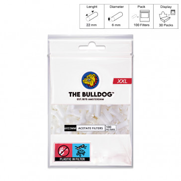 THE BULLDOG FILTRI 6mm x 22mm EXTRA LUNGHI BUSTINA 30x100 PROV-C02103005