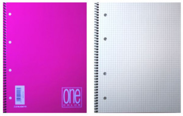 QUAD. ONE COLOR SPIR. 4M 16X21 A5 5pz FORATO/SPIR. BLASETTI