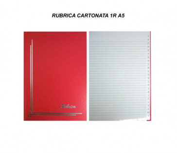 RUBRICA CARTONATA 1R 15x21 A5 1pz BLASETTI