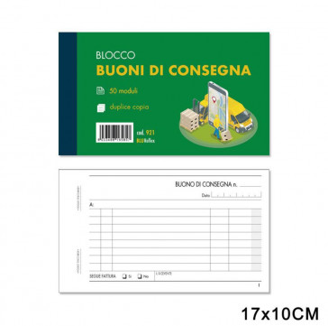 BLOCCO RIC.BUONI DI CONSEGNA 50x2 COPIE 10pz