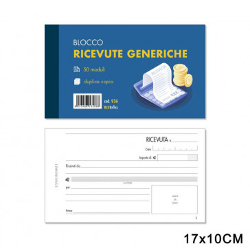 BLOCCO RIC.GENERICHE 50x2 COPIE 10pz