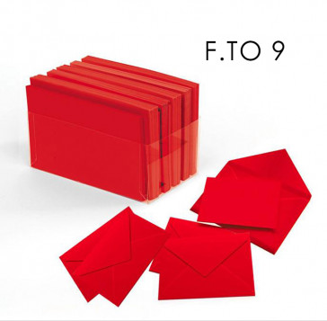 BIGL. VISITA ROSSO 90x140mm 100 buste 100 biglietti