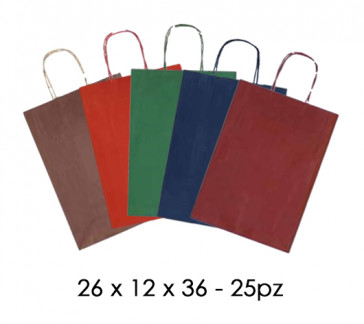 SHOPPER ALLEGRA DARK COL. ASS. 26x12x36 25pz