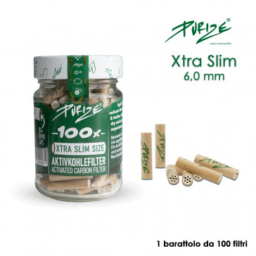 PURIZE CARBONI ATTIVI XTRA SLIM ORGANIC BARATT. 1x100pz