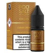 ELIQUIDS 10ml POD SALT CUBAN CREME 11mg/ml PLN012556