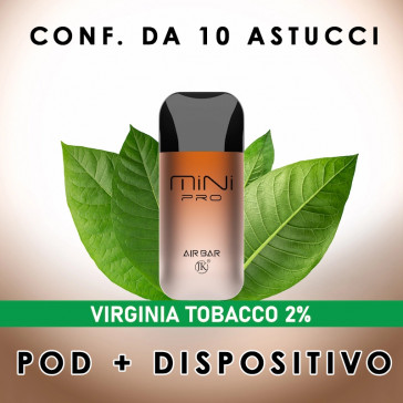 AIR BAR KIT MINI PRO VIRGINIA TOBACCO 2ml - 20mg/ml + DISPOSITIVO PLN014589