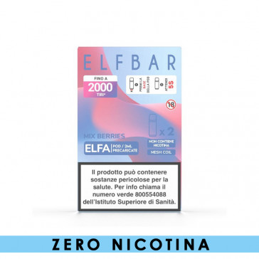 ELFBAR ELFA + POD ZERO MIX BERRIES - PACK x2 POD PL0014978
