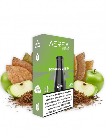 VIBE AEREA POD TOBACCO GREEN 2ml - 18mg/ml PLN015243