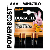 BATT. PLUS MN2400 MINISTILO BOOST 4x 1,5v DURACELL 10pz