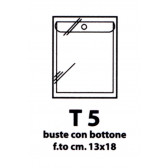 BUSTE CON BOTTONE TRASP. T5 13 x 18 cm 1pz ALPLAST