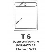 BUSTE CON BOTTONE TRASP. T6 15X21 cm 1pz ALPLAST