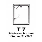 BUSTE CON BOTTONE TRASP. T7 21,0 x 29,7 cm 1pz ALPLAST