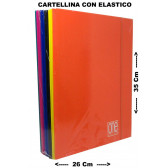 CARTELLINA 3L RIGIDA C/ELAST. 26x35cm 10pz BLASETTI