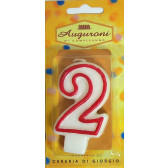 CANDELA COMPLEANNO CERERIA DI GIORGIO N.2 1x 6pz