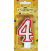 CANDELA COMPLEANNO CERERIA DI GIORGIO N.4 1x 6pz