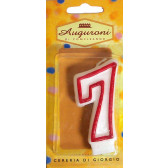 CANDELA COMPLEANNO CERERIA DI GIORGIO N.7 1x 6pz