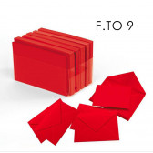 BIGL. VISITA ROSSO 90x140mm 100 buste 100 biglietti