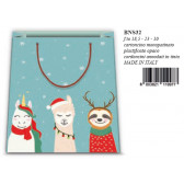 SHOPPER NATALE ANIMALS 18x23x10 12pz