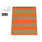 SHOPPER KRAFT ORANGE 31x45x12 12pz
