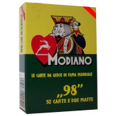 CARTE DA G. POKER 98 ROSSE MODIANO 1pz