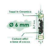 Purize carboni attivi xtra slim ass. baratt. 5x100pz