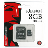 CARD - S. MICRO + ADAPTOR 8GB GENERICA 1pz