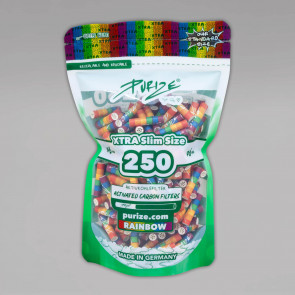 PURIZE CARBONI ATTIVI XTRA SLIM RAINBOW BUSTA 250pz PROV-C00006922