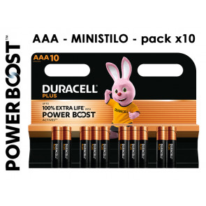 BATT. PLUS MN2400 MINISTILO BOOST 10x 1,5v DURACELL 12pz