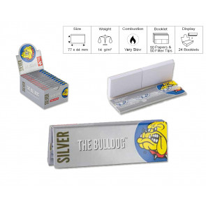 THE BULLDOG CARTINA 1.1/4 SILVER +FILTRO 24pz PROV-D00001874