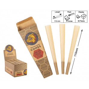 THE BULLDOG CONES KING SIZE 3 UNBLEACHED 30 BLISTER DA 3 CONI PROV-B00001607