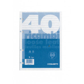 RICAMBI 15X21 A5 40F 1R BLASETTI - 80gr