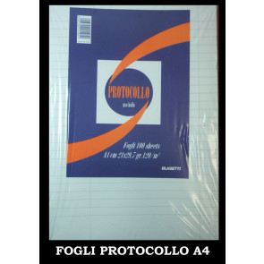 FOGLI PROTOCOLLO USO BOL.21cm x 29cm 120gr 100fogli BLASETTI