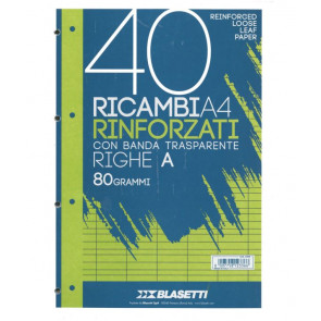 RICAMBI 21X29 A4 40F RA BLASETTI - RINFORZATI PVC