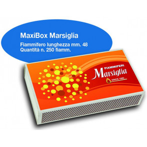 FIAMMIFERI MARSIGLIA MAXI BOX 1x10 BOX da 250 fiam.
