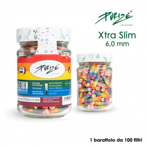 PURIZE CARBONI ATTIVI XTRA SLIM RAINBOW BARATT. 1x100pz